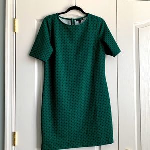 Banana Republic Factory Green Print Dress
